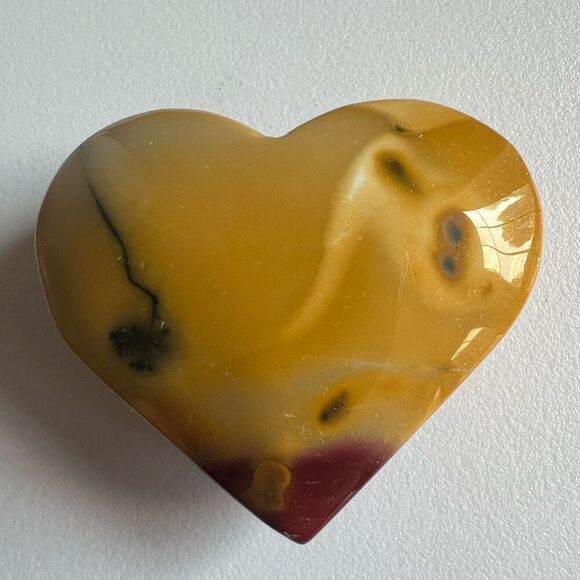 Mookaite Jasper Crystal Heart (#9) - Picture 4 of 9